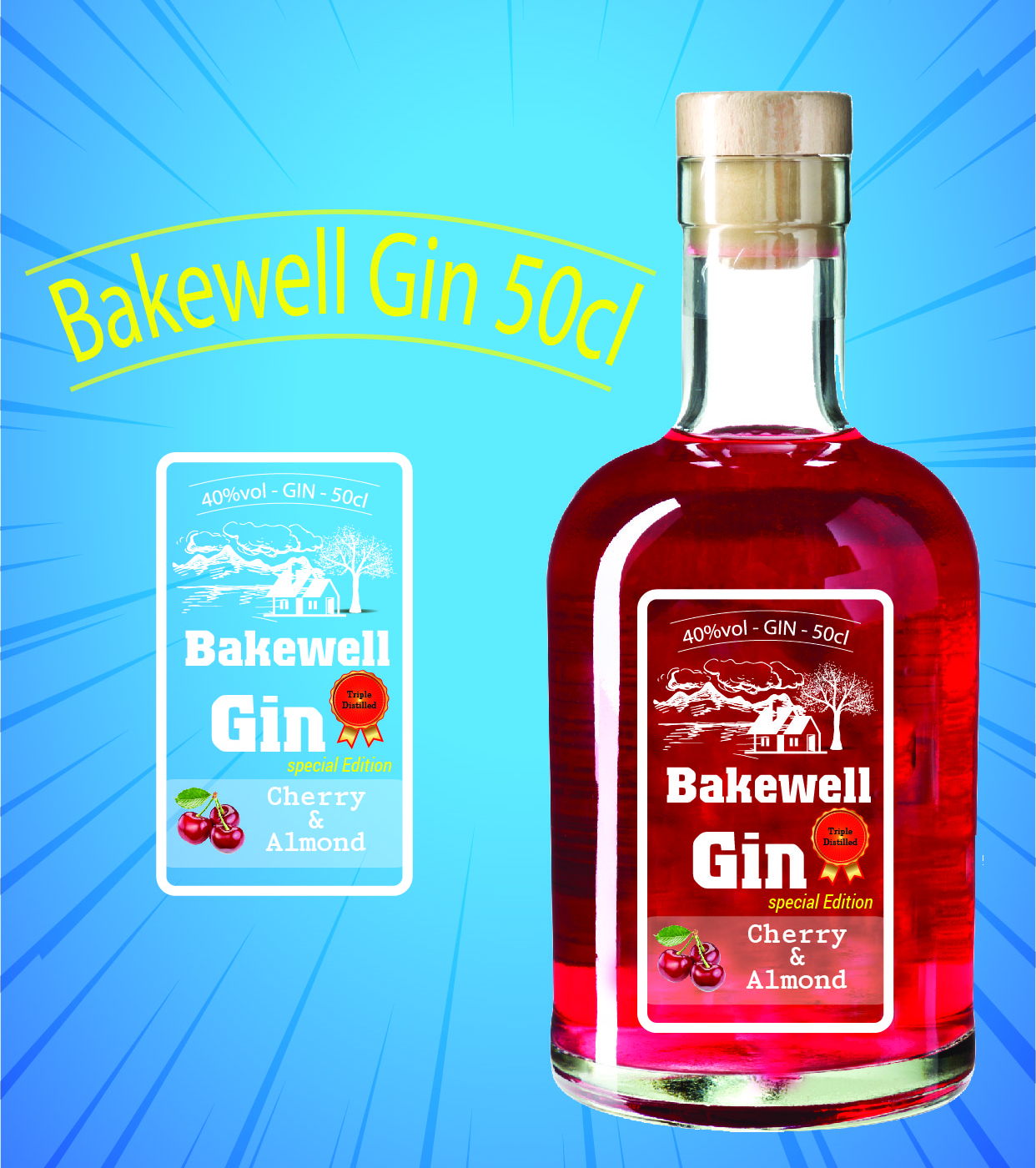 Packaging Design by THÀNH for The Handmade Gin Company | Design #19426533