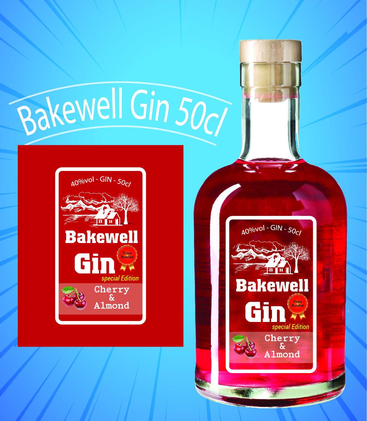 Packaging Design by THÀNH for The Handmade Gin Company | Design #19426535