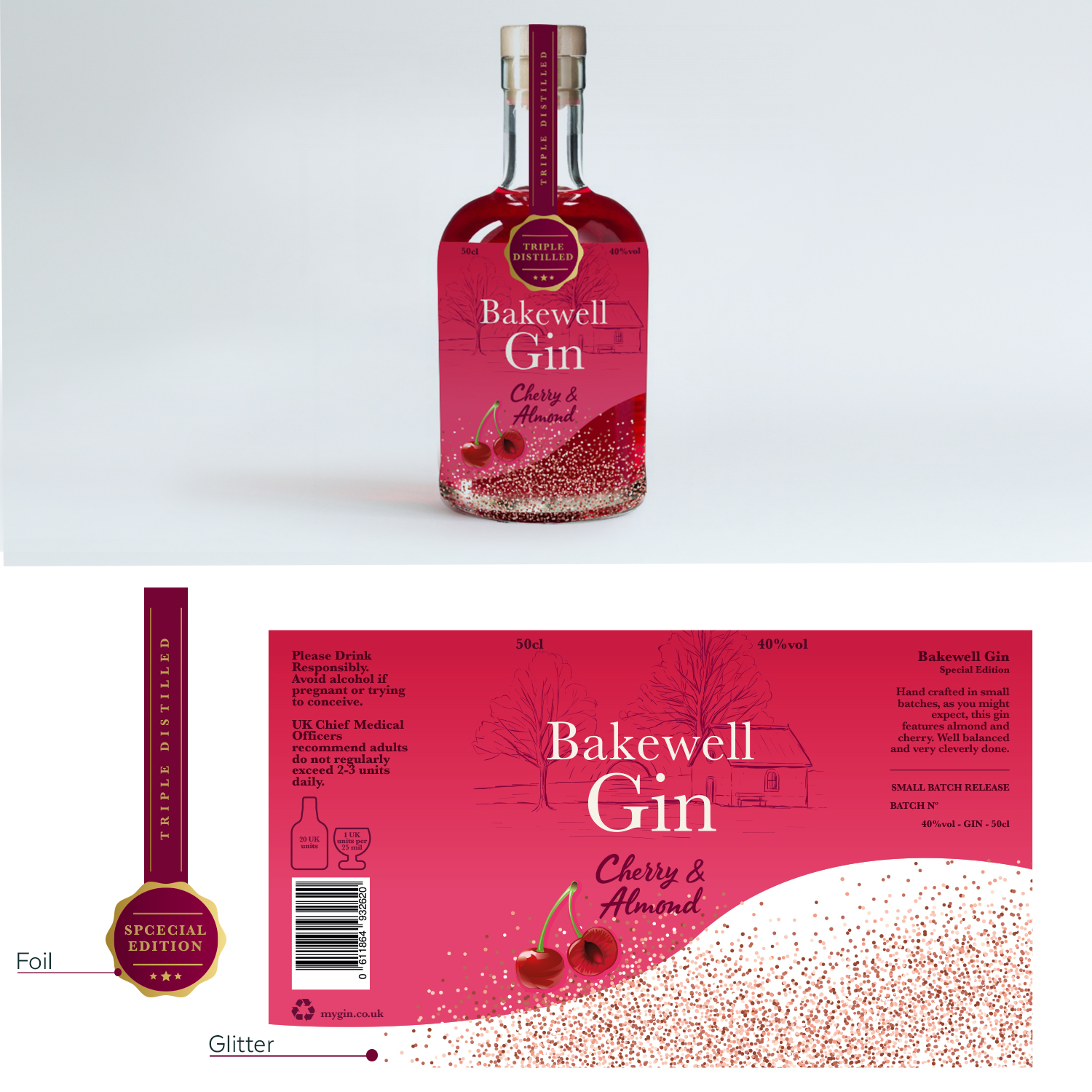 Packaging Design by sandravelasco for The Handmade Gin Company | Design #19441642