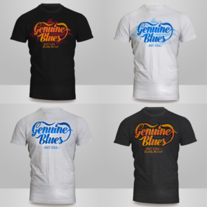 Genuine Blues | Diseño de Camiseta por Kero