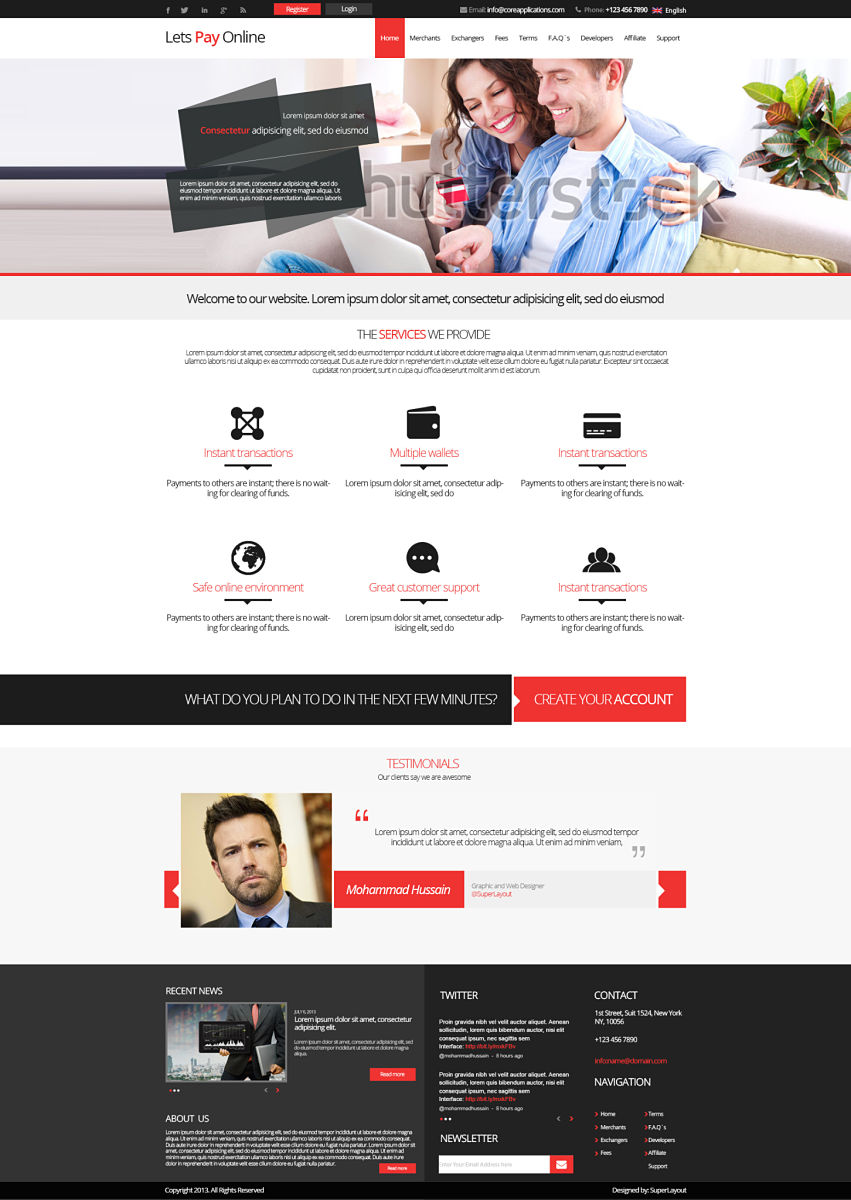 Web Design by SuperLayout for this project | Design #2886165