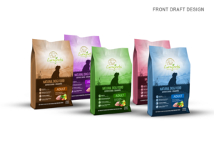 Front en back label template for a bag of dogfood | Label Design by MDesigns ™