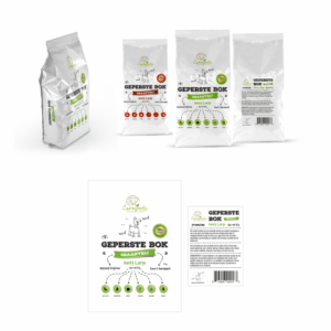 Front en back label template for a bag of dogfood | Label Design by ThomS