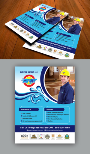 Flyer Design by decorusads for One Stop Dry Out, LLC | Design: #19461830