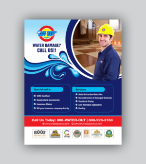 Flyer Design by decorusads for One Stop Dry Out, LLC | Design: #19468250