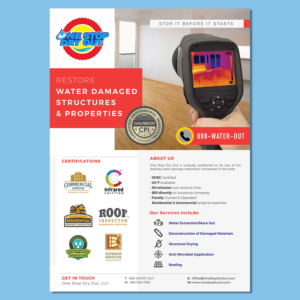Flyer Design by workshekhar755 for One Stop Dry Out, LLC | Design: #19451437