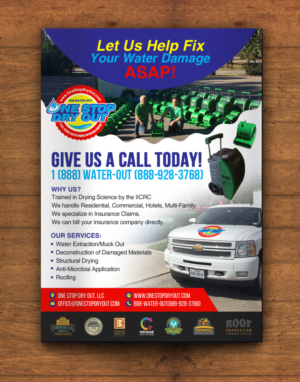 Flyer Design by chandrayaan.creative for One Stop Dry Out, LLC | Design: #19407664