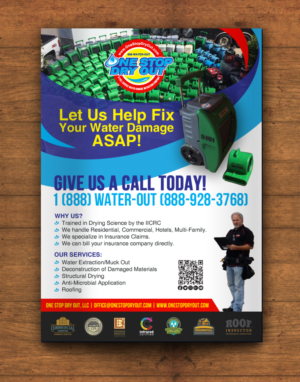 Flyer Design by chandrayaan.creative for One Stop Dry Out, LLC | Design: #19407665
