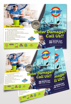 Flyer Design by angelcolmenares3 for One Stop Dry Out, LLC | Design: #19461451