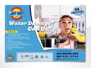 Flyer Design by angelcolmenares3 for One Stop Dry Out, LLC | Design: #19480328