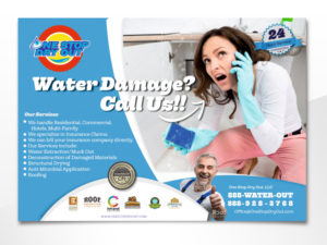 Flyer Design by angelcolmenares3 for One Stop Dry Out, LLC | Design: #19480330