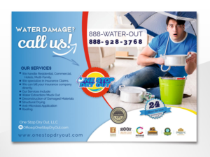 Flyer Design by angelcolmenares3 for One Stop Dry Out, LLC | Design: #19480331