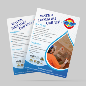 Design de Flyer par Creative Jiniya pour One Stop Dry Out, LLC | Design #19445165