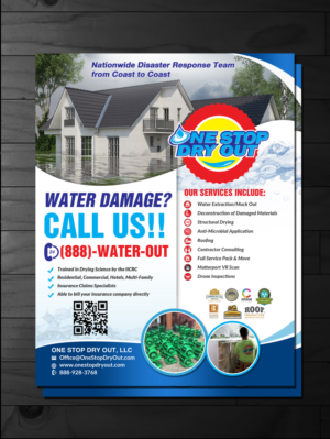 Flyer Design by innovative earth for One Stop Dry Out, LLC | Design: #19870952