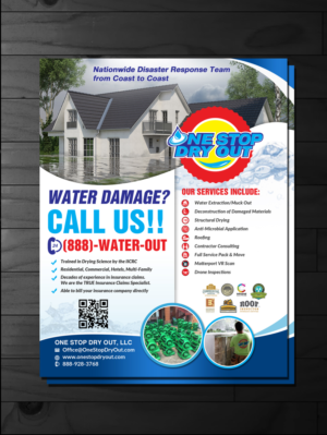 Water Damage? Call Us!! | Flyer Design by innovative earth