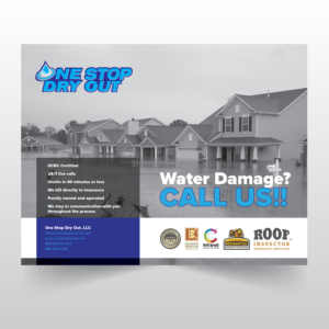 Design de Flyer par banedsgn pour One Stop Dry Out, LLC | Design #19468530