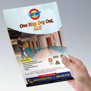 Flyer Design by Olufemi1on1 for One Stop Dry Out, LLC | Design: #19457030