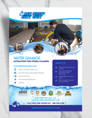 Design de Flyer par ilovedesign1 pour One Stop Dry Out, LLC | Design #19408616