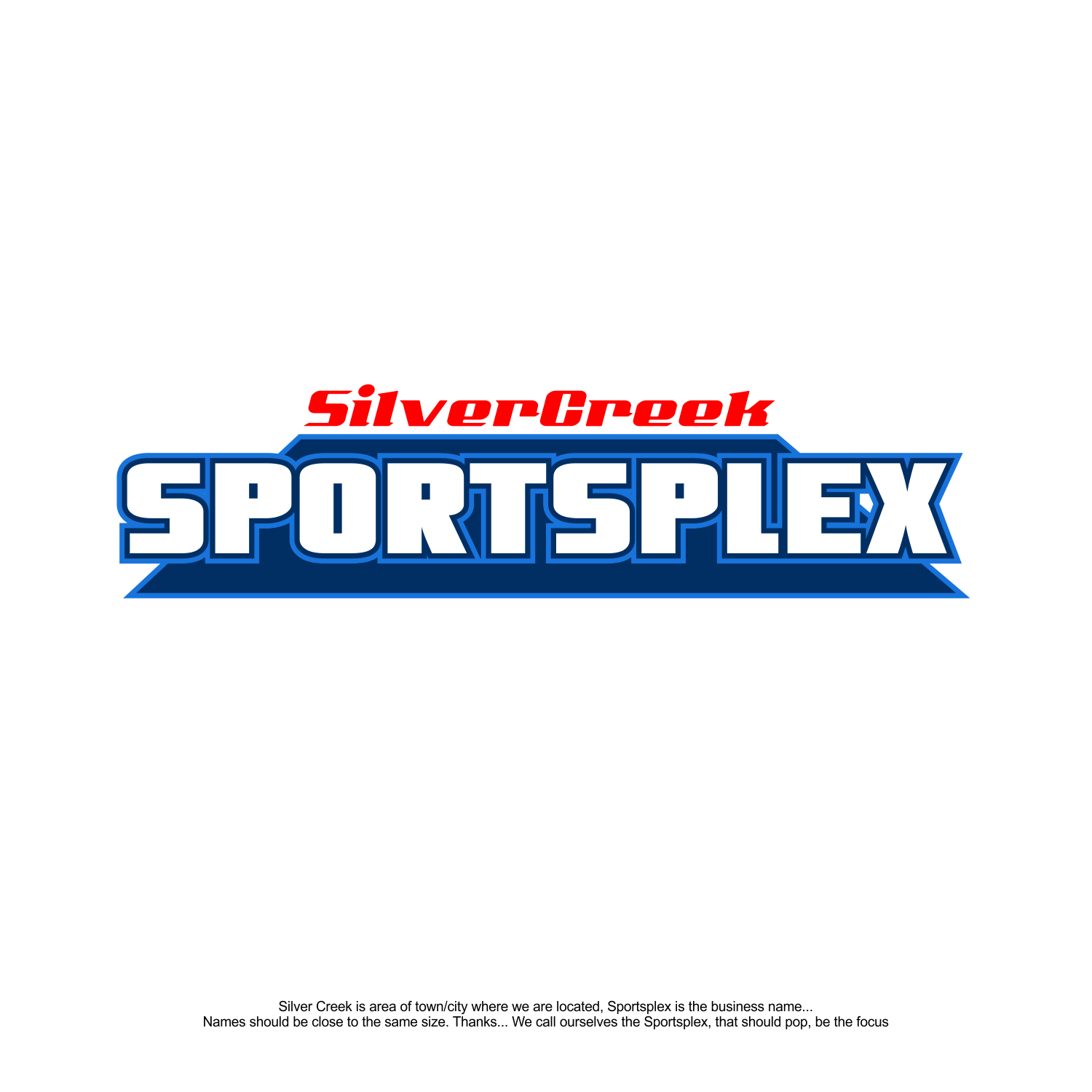 Logo-Design von TFSHcreatives für Silver Creek Sportsplex | Design #19472937