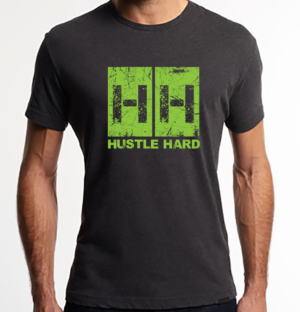 HH Hustle Hard  | T-shirt Design by creative gravity
