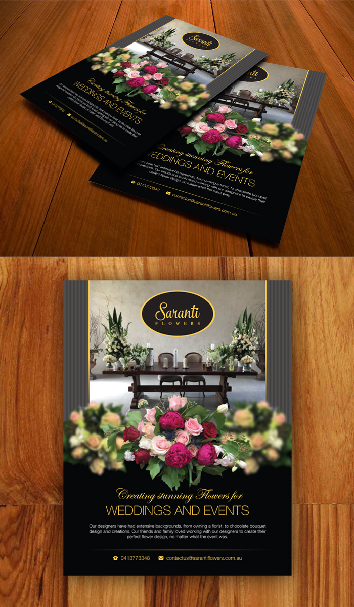 Flyer Design by decorusads for Saranti Flowers | Design #19469492