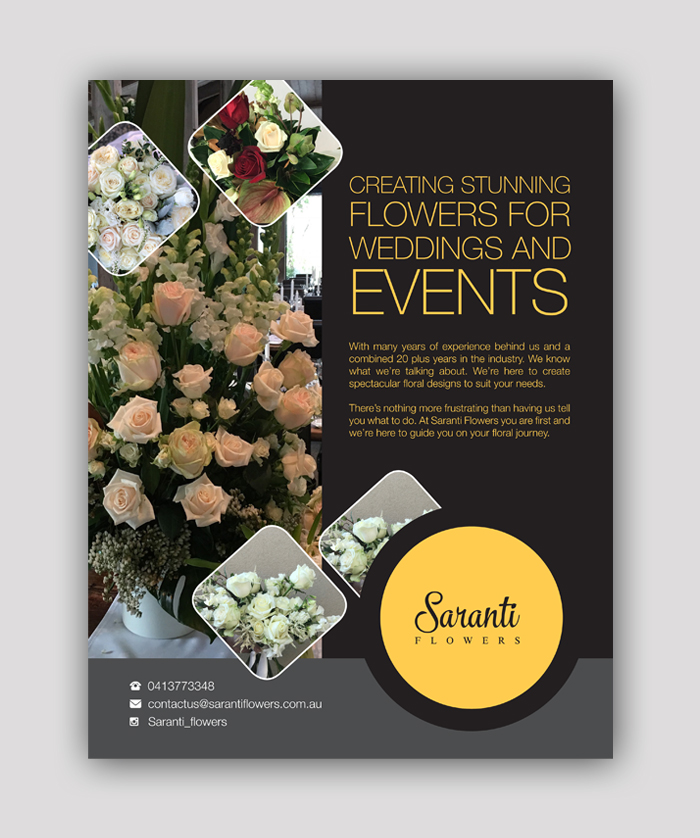 Flyer Design by decorusads for Saranti Flowers | Design #19470017