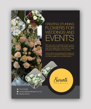 Flyer Design by decorusads for Saranti Flowers | Design: #19470017