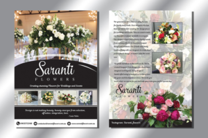 Diseño de Flyer por Rozita para Saranti Flowers | Diseño: #19446896