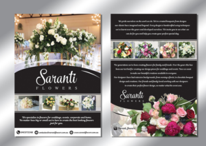 Diseño de Flyer por Rozita para Saranti Flowers | Diseño: #19456581