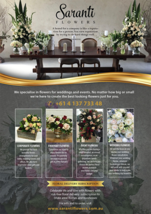 Flyer Design by Venus L. Penaflor for Saranti Flowers | Design: #19430370