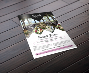 Diseño de Flyer por debdesign para Saranti Flowers | Diseño: #19416749