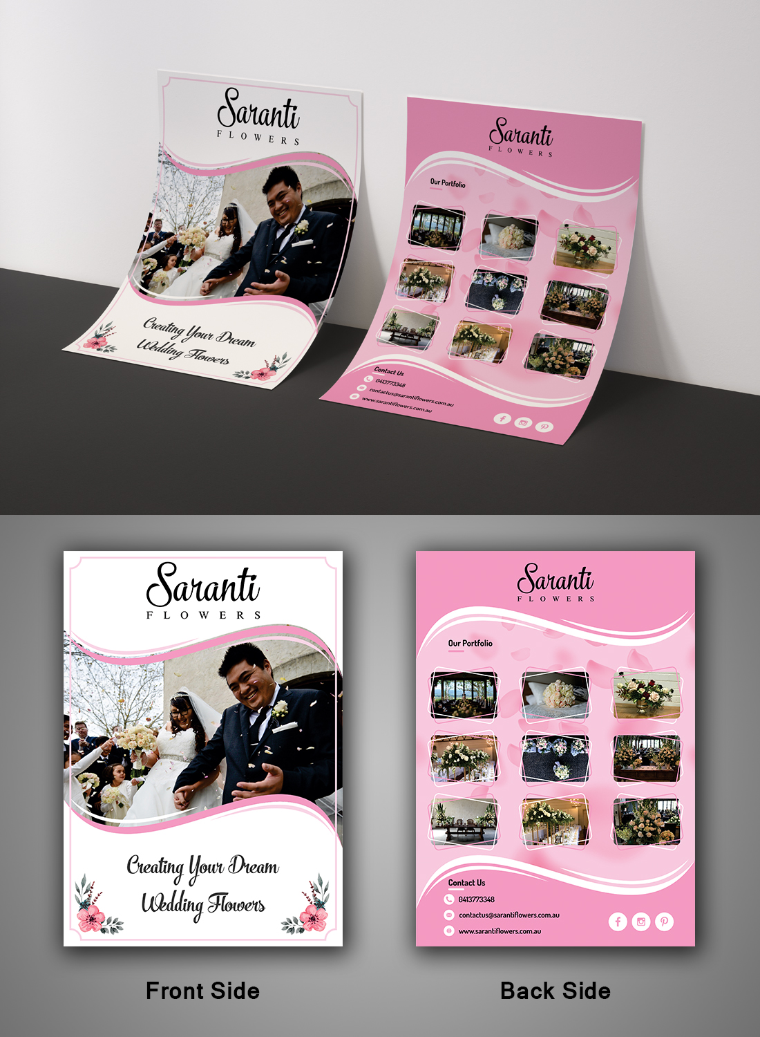 Flyer Design by ecorokerz for Saranti Flowers | Design #19419361