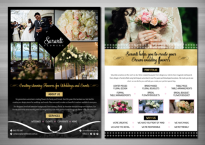 Diseño de Flyer por TSU Creations para Saranti Flowers | Diseño: #19419037