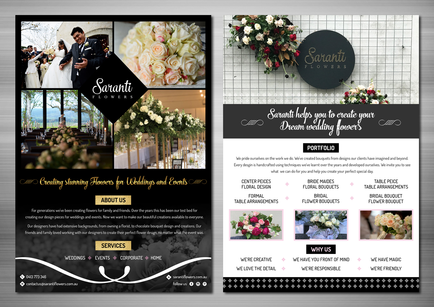 Flyer Design by TSU Creations for Saranti Flowers | Design #19424638