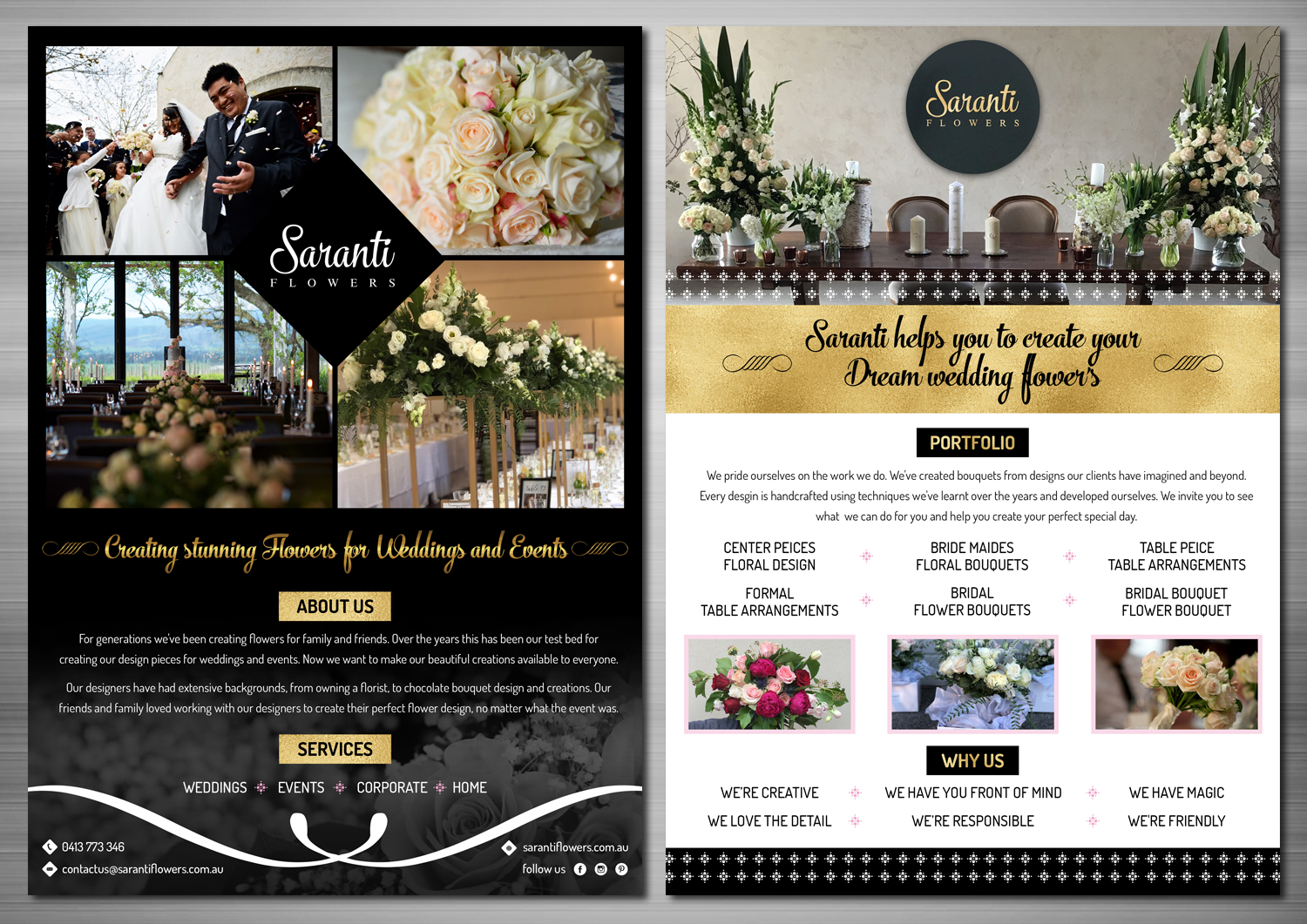 Flyer Design by TSU Creations for Saranti Flowers | Design #19425337