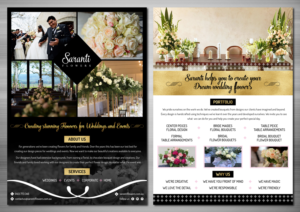 Flyer Design by TSU Creations for Saranti Flowers | Design: #19435604