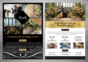 Flyer Design by TSU Creations for Saranti Flowers | Design: #19441449