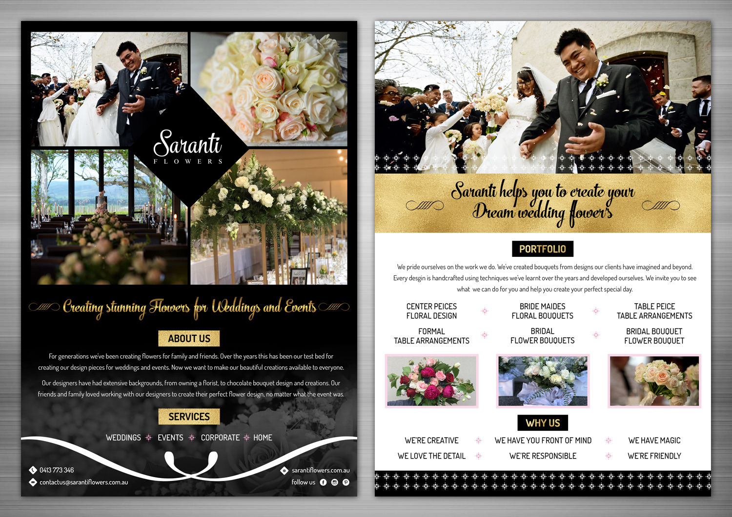 Flyer Design by TSU Creations for Saranti Flowers | Design #19441504