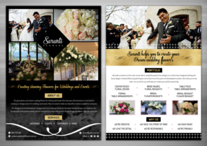 Flyer Design by TSU Creations for Saranti Flowers | Design: #19441504