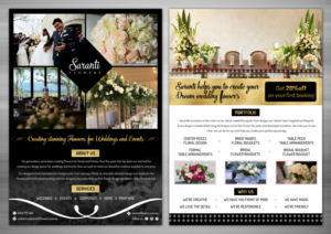 Flyer Design by TSU Creations for Saranti Flowers | Design: #19445127