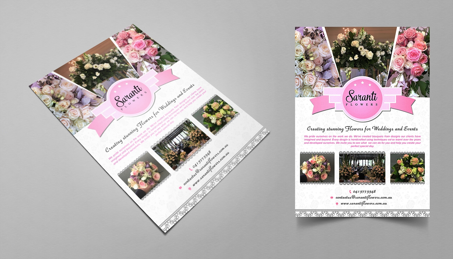 Diseño de Flyer por SAI DESIGNS para Saranti Flowers | Diseño #19418208