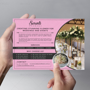 Flyer Design by CreativeSpace18 for Saranti Flowers | Design: #19426105