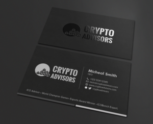 Cryptocurrency Advisor Business Card | Diseño de Tarjeta de Presentación por Tilt