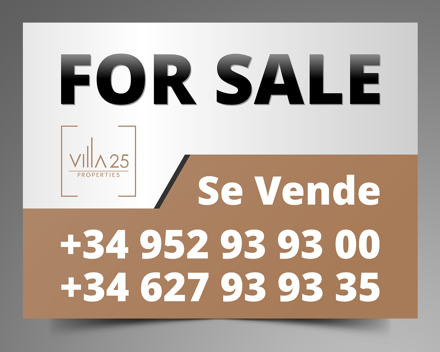 Diseño Gráfico por ecorokerz para Villa 25 Escapes SL | Diseño #19419056