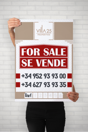 Wall-mounted For Sale Signs for Real Estate Listings | Graphic Design by MTajvidi