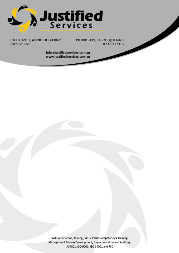 Stationery Design by Raven Designs 2024 for Justified Services Pty Ltd | Design #2889347