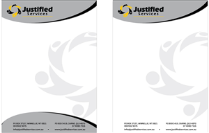 Stationery Design by Raven Designs 2024 for Justified Services Pty Ltd | Design: #2898578