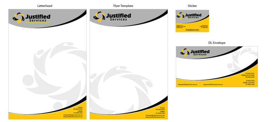 Stationery Design by Raven Designs 2024 for Justified Services Pty Ltd | Design #2917696