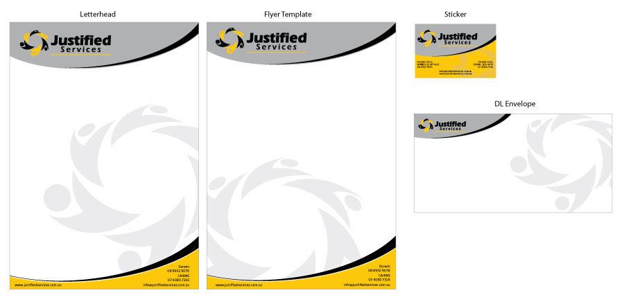 Stationery Design by Raven Designs 2024 for Justified Services Pty Ltd | Design: #2921479
