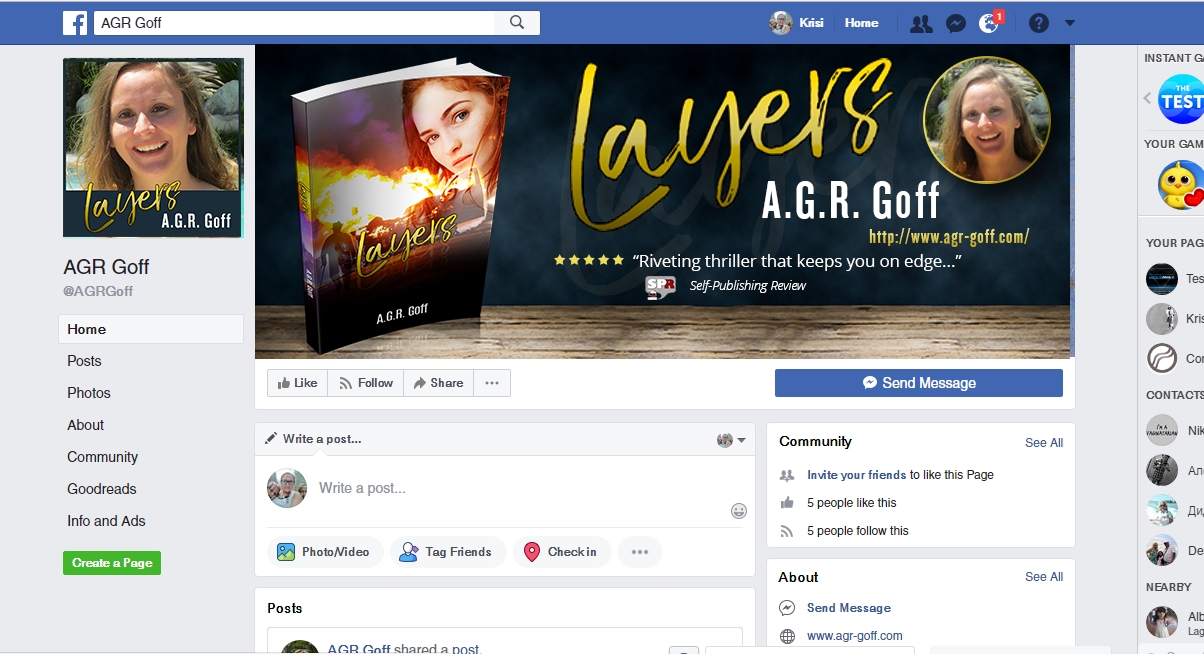 Facebook Design by Kristina Andonoff for this project | Design #19418386